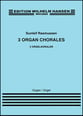 Three Organ Chorales Organ sheet music cover